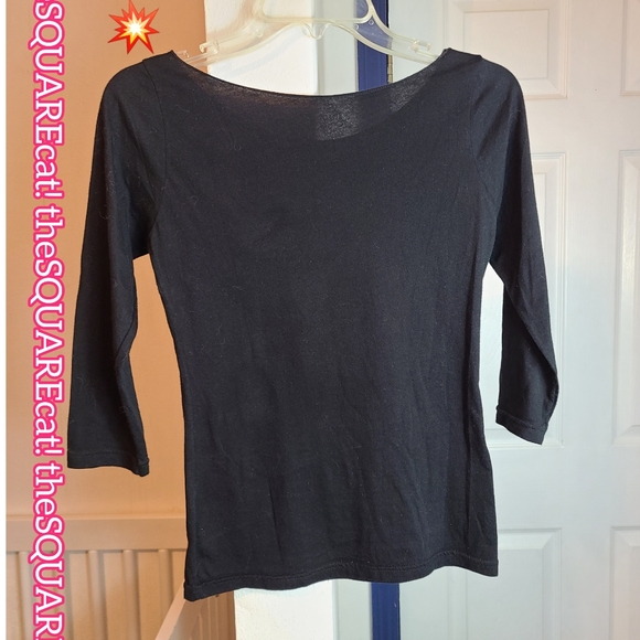 π« WANTED for being BAD!π₯Reward! Betsey Johnson graphic art 3/4 sleeves t-shirt - Picture 3 of 7